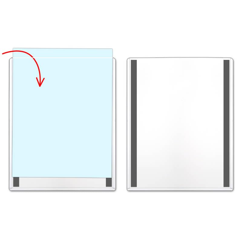 STORE SMART - Magnetic Frames - Rigid Plastic - 10-Pack - 8 1/2" x 11" - Lean / 5S / Six Sigma (HPP812X11M-LEAN-10) - Image 3